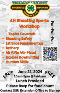 June 2024 4H Shooting Sports Workshop